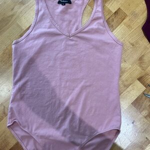 Bundle of body suits pink and white are XL maroon is size L